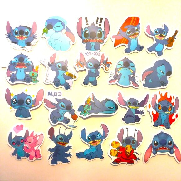 Stickers Disney Lilo & Stitch Angel lot of 20  School Laptop Phone Luggage Craft - Picture 1 of 2